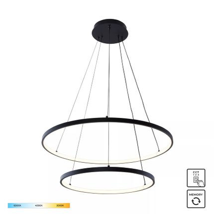 Lampa wisząca BRENO 18140BK-2 - czarny