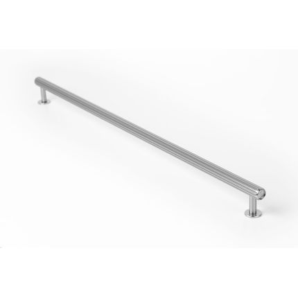 Uchwyt RILLE 0528 - efekt stali nierdzewnej / rozstaw 480 mm