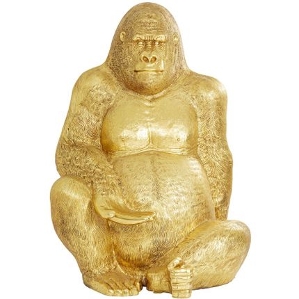 Deco Figurine Gorilla Gold XXL 249