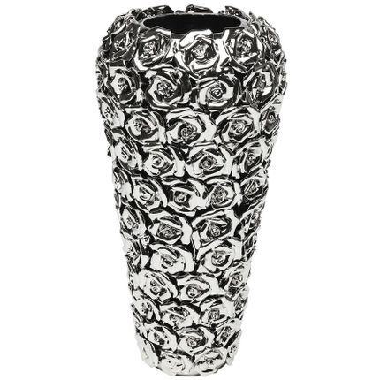 Wazon ROSE MULTI CHROME SMALL - srebrny