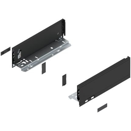 Bok szuflady LEGRABOX, wysokość M (90.5 mm), dł.=270 mm, lewy/prawy, do LEGRABOX pure+czarny mat*P/U: 1/5