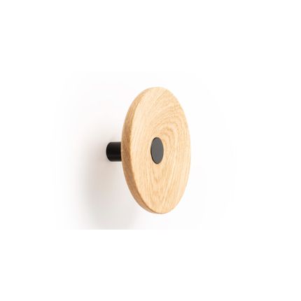 Wieszak ZOOT 7001 - czarny mat/dąb / fi 120 mm