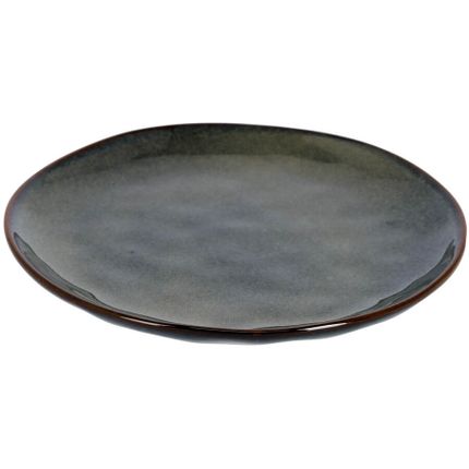 Talerz deserowy ceramiczny ODILE 21 cm - ciemny niebieski