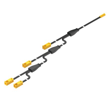 Przewód przedłużający z 4 gniazdami, do Häfele Loox5 / 5 A / 12 V / AWG 18 / długość przewodu: 6,5 m