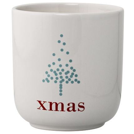 Doniczka Xmas Ø10x11 cm biała