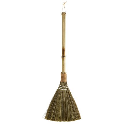 Dekoracja wisząca miotła STRAW BROOM - brązowy