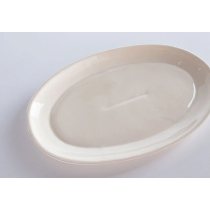 Talerz płytki ceramiczny - biały