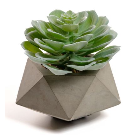Roślina dekoracyjna sztuczna doniczka szara 14 cm