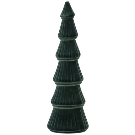 Figurka dekoracyjna zielona choinka Ø11x34 cm