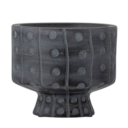 Doniczka ceramiczna RANE - ciemny szary