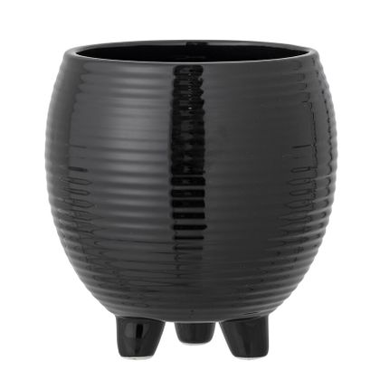 Doniczka ceramiczna ARNEL - czarny