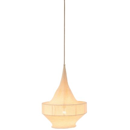 Żyrandol tekstylny 45x55 mały - beżowy