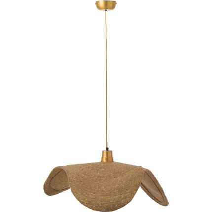 Lampa wisząca ze złotą oprawką 75x8 średnia - naturalny