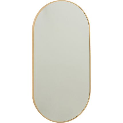 Lustro wiszące owalne 50x100 - złoty