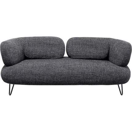 Sofa 2-osobowa PEPPO - czarny melanż