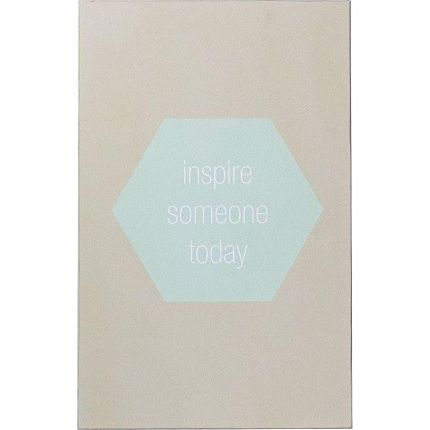 Tabliczka drewniana INSPIRE SOMEONE TODAY 35x55 - szary