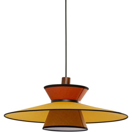 Lampa wisząca RIVA 55 - żółty/brązowy