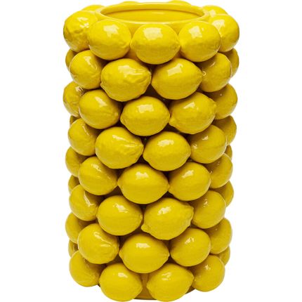 Wazon z porcelany LEMON JUICE 43 cm - żółty