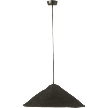 Lampa wisząca z trawy moonj czarna mała 60x20 cm