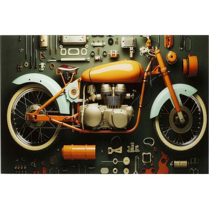 Obraz szklany GARAGE MOTORBIKE 80x60