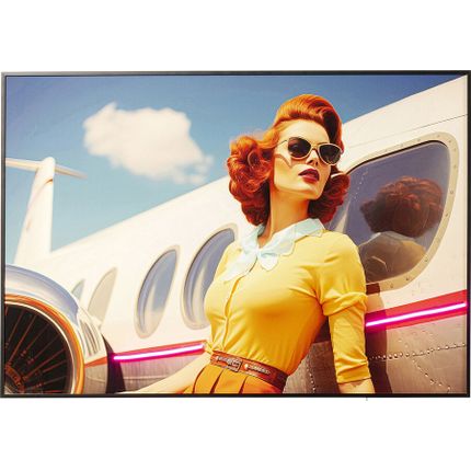 Obraz LED JETSET LEAN LADY 120x80