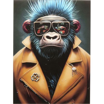 Obraz szklany GORILLA PUNK 60x80