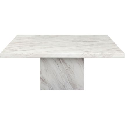 Stolik kawowy ARTISTICO MARBLE 100x100 - biały