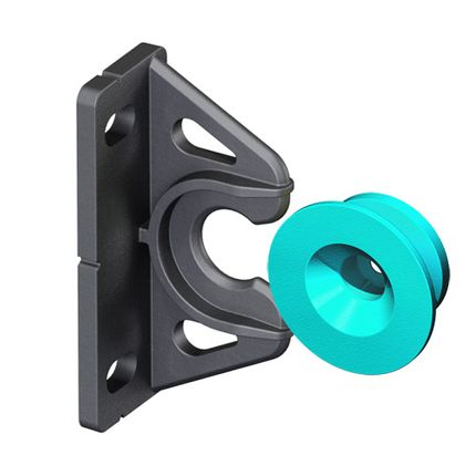 BUTTON-FIX łącznik meblowy 90° TYP2 / komplet z guzikiem