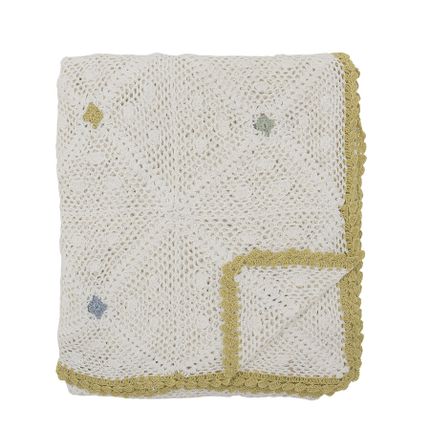 Narzuta ROVIGO 150x125 - biały/żółty
