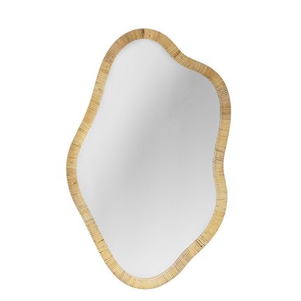 Lustro wiszące ASHLIE 50x80 - naturalny
