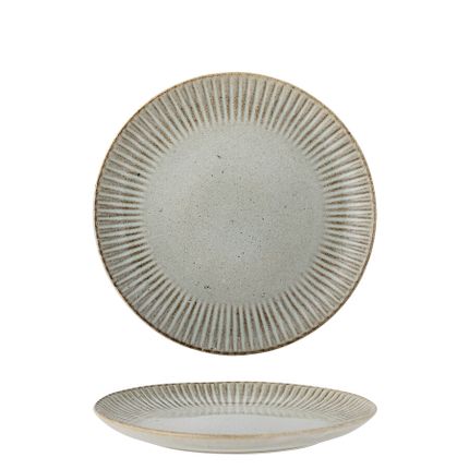 Talerz ceramiczny FLEUR 21 - szary