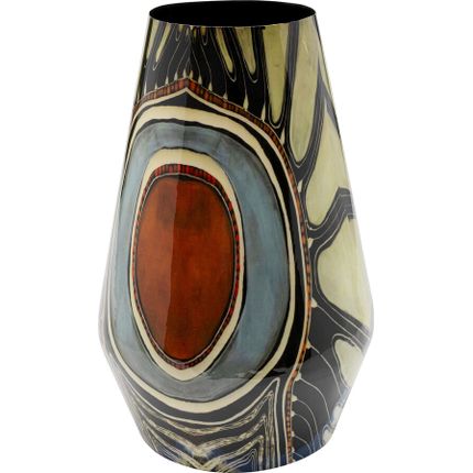 Wazon z aluminium kolorowe wzory Ø26x40 cm
