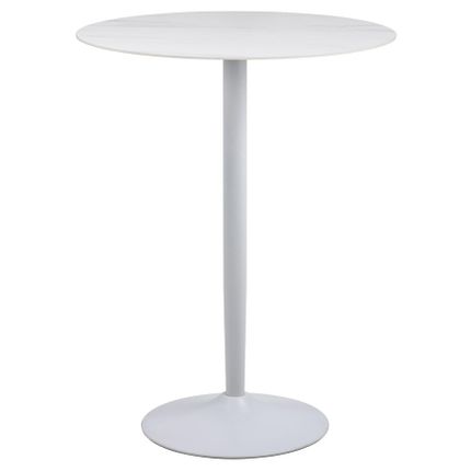 Stół barowy okrągły MALTA 80 cm - biały