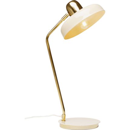 Lampa stołowa DEMI - beżowy/złoty