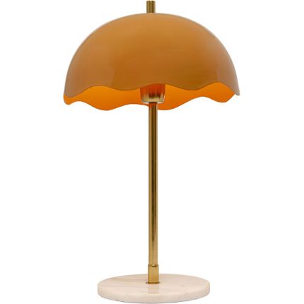 Lampa stołowa LIA 50 - pomarańczowy/biały marmur