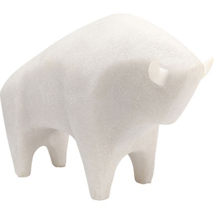 Figurka dekoracyjna SOFT BULL - beżowy
