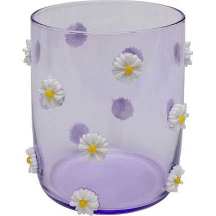 Szklanka PARTY FLOWERS - fioletowy