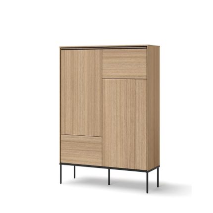 Komoda wysoka VISSO VI-02 - dąb linearny