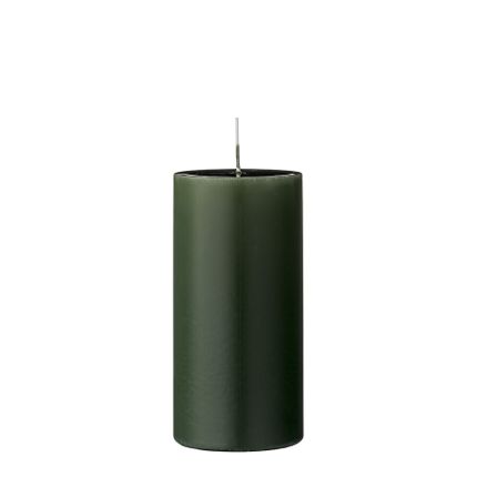 Świeca dekoracyjna ANJA 15 cm - ciemny zielony