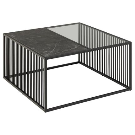 Stolik kawowy STRINGTON 80x80 - czarny