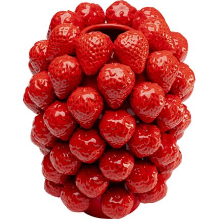 Wazon STRAWBERRIES 30 cm - czerwony