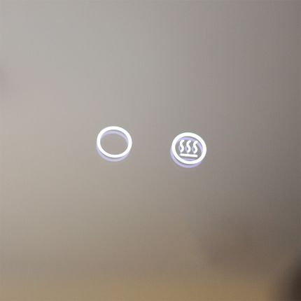 Lustro okrągłe z podświetleniem LED D3004-60 - lustrzany