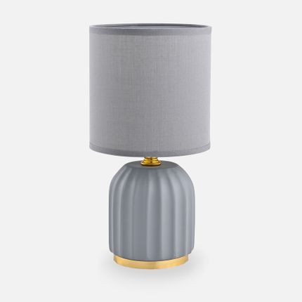 Lampa stołowa HS8723-GR - szary/złoty