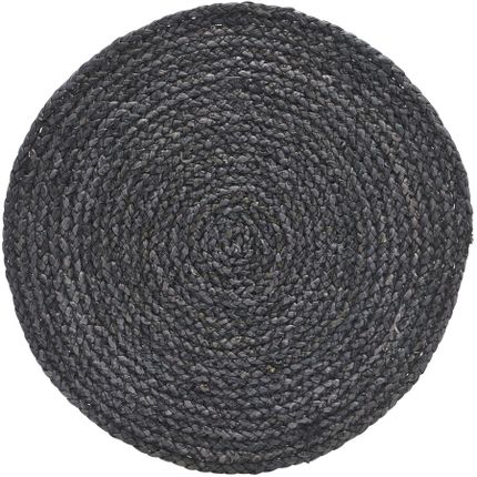 Zestaw czterech podkładek na stół CIRCLE 38 cm - ciemny szary