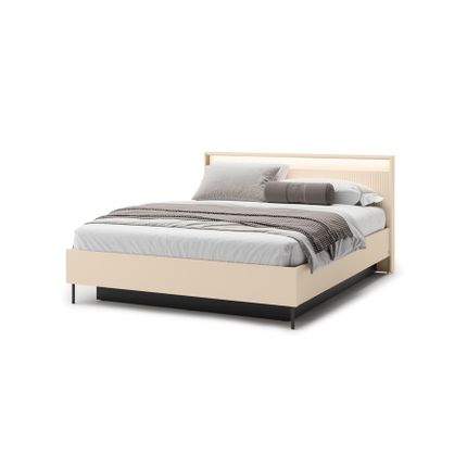 Łóżko z pojemnikiem TREND TS-03 160x200 - beż piaskowy