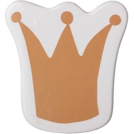 Magnes biały z brązową koroną 7x7 cm