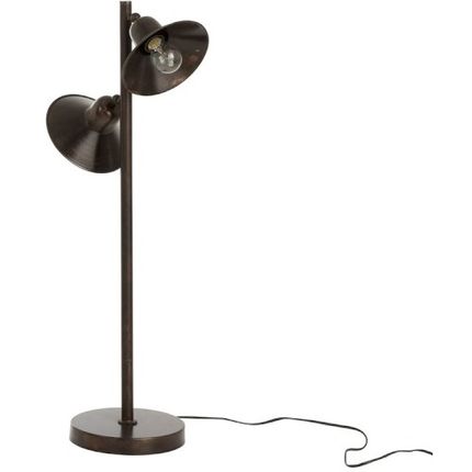Lampa podłogowa metalowa KRASS - brązowy