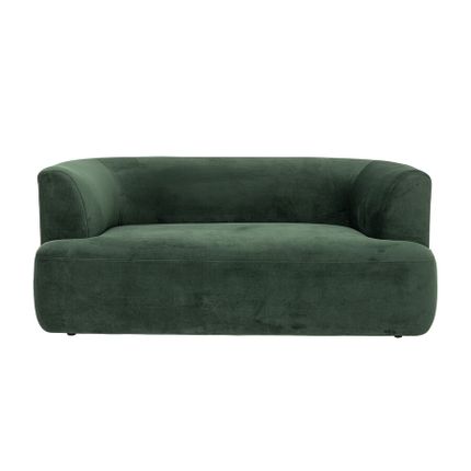 Sofa 2-osobowa welurowa MORGAN - zielony