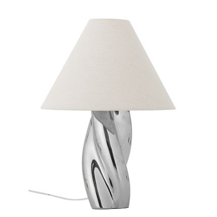Lampa stołowa SILVA - biay/srebrny