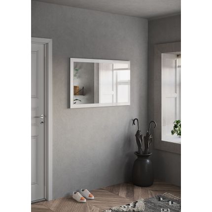 Lustro wiszące FRAME - biały połysk